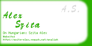 alex szita business card